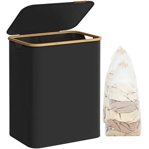 SONGMICS Wäschesortierer schwarz, bis 15,0 kg, 1 St.