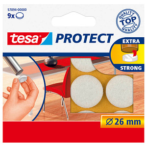 tesa Protect® Filzgleiter Kunststoff Ø 2,6 cm, 9 St.