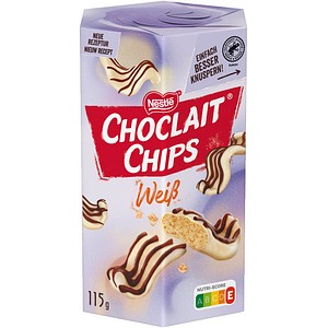 Nestlé Choclait Chips Weiß Schokolade 115,0 g, 1 St.