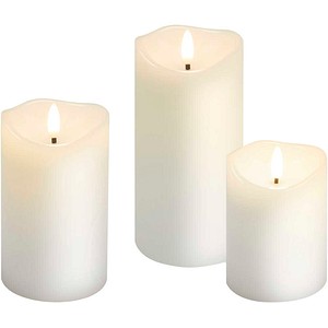 goobay LED-Kerzen weiß, 3 St.
