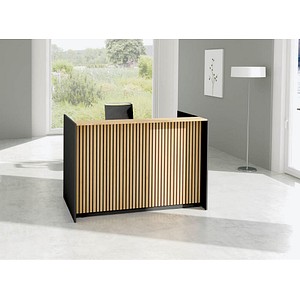 Kerkmann Empfangstheke Marino up & down Für 1 Person, eiche 166,0 x 98,0 x 112,0 cm