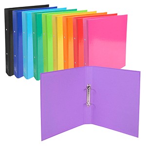 Exacompta Iderama Ringbuch 2-Ringe farbsortiert 4,0 cm DIN A4, 10 St.
