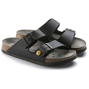 BIRKENSTOCK® unisex EN 61340 Arbeitssandalen ARIZONA ESD BF schwarz Größe 39, 1 Paar