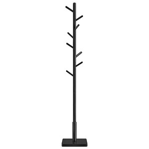 VASAGLE Kleiderständer schwarz Holz 8 Haken 30,0 x 175,0 cm, 1 St.