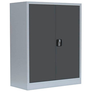 LÜLLMANN Stahlschrank 530318 anthrazit, lichtgrau 2 Fachböden 80,0 x 38,3 x 100,0 cm, aufgebaut, 1 St.
