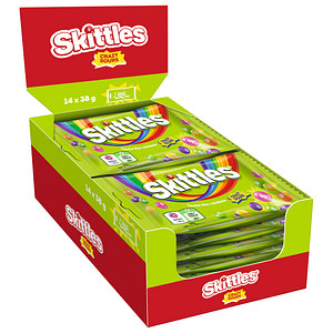 Skittles Crazy Sours Kaubonbons 14 x 38,0 g, 14 St.
