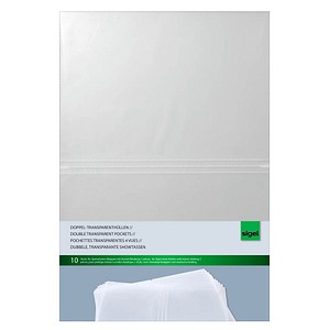 SIGEL Sichthüllen Speisekarten DIN A4 transparent glänzend 70 µm, 10 St.