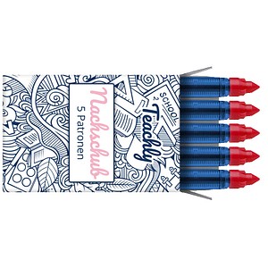 Teachly Tintenrollerminen rot 0,6 mm 5 St.