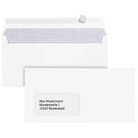 BONG Briefumschläge Kompakt-Brief mit Fenster grau selbstklebend