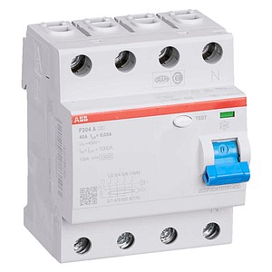 ABB FI-Schutzschalter F204 A-40 40 A, Typ A, 30 mA, 2-polig, 1 St.