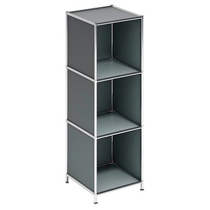 viasit Aktenregal System4 anthrazit 40,4 x 40,4 x 118,2 cm, 1 St.