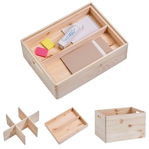 Zeller Aufbewahrungsboxen-Set braun, 1 Set