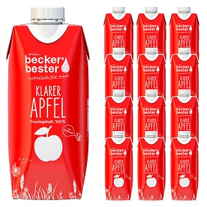 beckers bester KLARER APFEL Direktsaft 12x 0,33 l