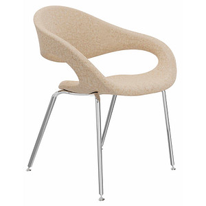 fm Besucherstuhl Elan 4260761571348 sand Stoff, 1 St.