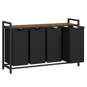 VASAGLE Wäschesortierer schwarz, vintage-braun, 1 St.