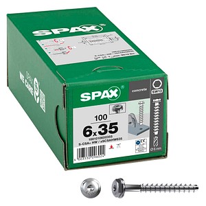 SPAX® Betonschrauben S-CSA+ Sechskant mit Scheibe 1881010600355 6 mm x 35 mm, 100 St.
