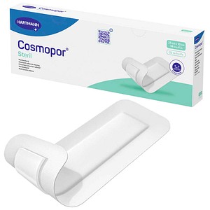 HARTMANN Wundverband Pflaster Cosmopor® Steril 9008162 weiß 10,0 x 35,0 cm, 25 St.