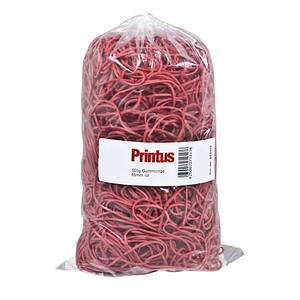 Printus Gummiringe rot, Ø 6,5 cm, 500,0 g