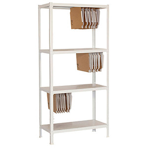 Simonrack Schwerlastregal FILECLICK PLUS 4 8435104939420 weiß 100,0 x 36,0 x 160,0 cm