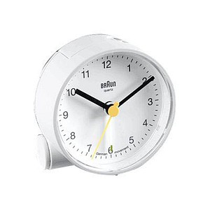 BRAUN Wecker BNC 001 weiß Kunststoff 3,5 cm, Ø 6,8 cm