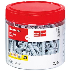 fischer SX Plus 6x30 567921 Spreizdübel Ø 6 mm x 30 mm, 200 St.