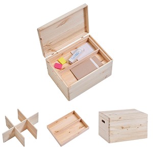 Zeller Aufbewahrungsboxen-Set braun, 1 Set