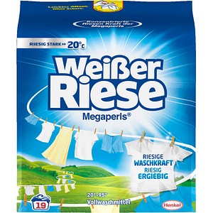 Weißer Riese Megaperls Waschmittel Pulver, 1,14 kg