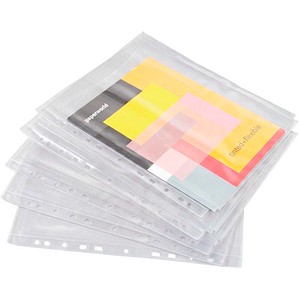FolderSys Prospekthüllen Katalog 4/4 DIN A4 transparent klar 0,20 mm, 5 St.