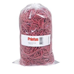 Printus Gummiringe rot, Ø 10,0 cm, 500,0 g