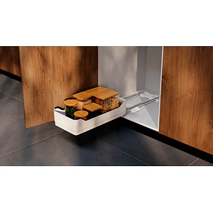tesa KITCHEN BOTTOM PULL-OUT DET Schublade weiß 29,0 x 49,5 x 12,0 cm