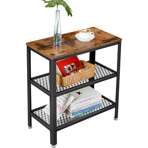 VASAGLE Beistelltisch rechteckig Spanplatte braun 60,0 x 30,0 x 60,0 cm, 1 St.