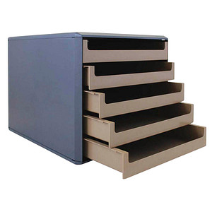 M&M Schubladenbox  karamell 30057652BE, DIN A4 mit 5 Schubladen, 1 St.