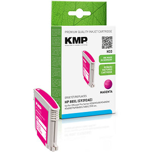 KMP H33 magenta Druckerpatrone kompatibel zu HP 88XL (C9392AE)