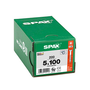 SPAX® Universalschrauben T20 Senkkopf WIROX 5 mm x 100 mm, 200 St.