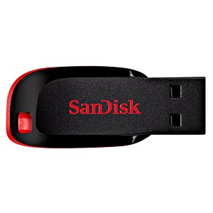 SanDisk USB-Stick Cruzer Blade schwarz, rot 128 GB