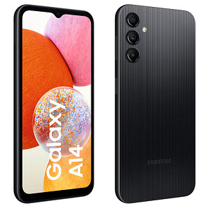 SAMSUNG Galaxy A14 4G Dual-SIM-Smartphone schwarz 128 GB