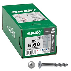 SPAX® Betonschrauben S-CSA+ Senkkopf 1871010600605 6 mm x 60 mm, 100 St.