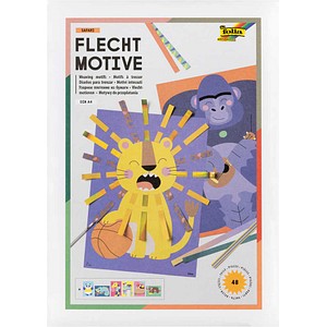 folia Bastelset Flechtmotive Safar mehrfarbig 48 St.