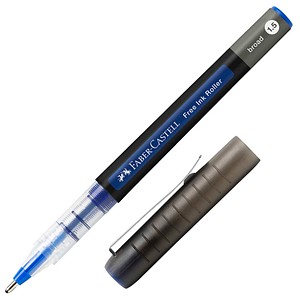 FABER-CASTELL Free Ink Tintenroller grau 0,8 mm, Schreibfarbe: blau, 1 St.
