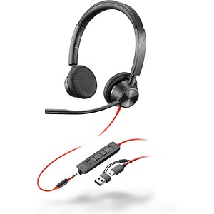 poly Blackwire 3325 Teams Headset schwarz
