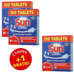 2+1 GRATIS: Sun Classic Spülmaschinentabs 2x 100 St. + GRATIS 1x 100 St.