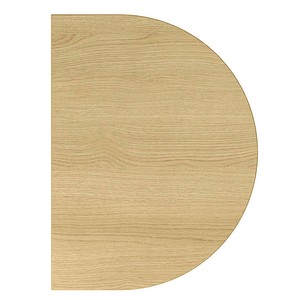 HAMMERBACHER Verbindungsplatte KA60 eiche, halbrund 60,0 x 80,0 x 2,5 cm