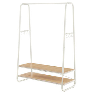 VASAGLE Kleiderständer braun Metall 6 Haken 100,0 x 160,0 cm, 1 St.