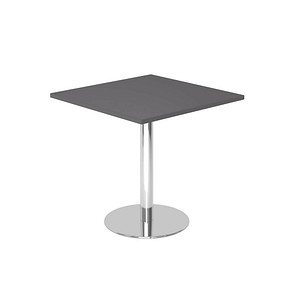 HAMMERBACHER Bistrotisch quadratisch Spanplatte grafit 80,0 x 80,0 x 74,5 cm, 1 St.