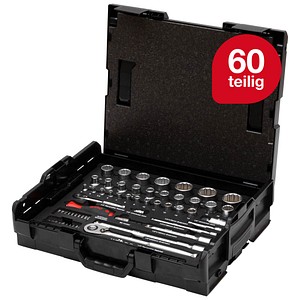 Wiha Steckschlüssel-Satz 1/4" und 1/2" 44685 60-tlg.