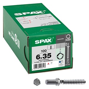 SPAX® Betonschrauben S-CSA+ Außengewinde 1861010600355 6 mm x 35 mm, 100 St.