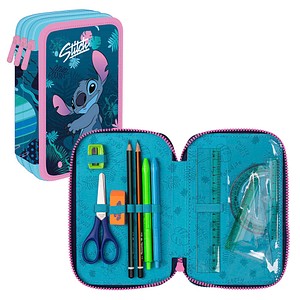 CoolPack Federmäppchen befüllt Jumper 3 Disney Stitch Motiv, 23,0 x 10,0 cm