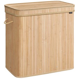 SONGMICS Wäschekorb bambus, bis 25,0 kg, 1 St.