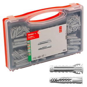 fischer RED-BOX - SX Plus, UX 2K 40991 Universaldübel-Sortiment, 290-teilig