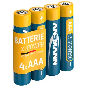 ANSMANN Batterien X-POWER Alkali-Mangan Micro AAA 1,5 V, 4 St.